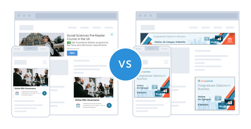 google display ads studyportals created in Bannerwise